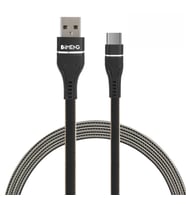 İmeng 3.1A UsbA to Type-C Örgülü Data Hızlı ve Şarj Kablosu ML108 Siyah