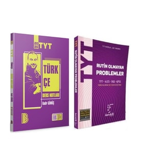 Benim Hocam TYT Türkçe Video Ders Notları ve Karekök Rutin Olmayan Problemler Soru Bankası 2 Kitap