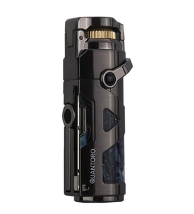 Quantoro Tek Torch Pürmüz Delicili/İğneli Gunmetal Metal Puro Çakmağı - TRZ1179