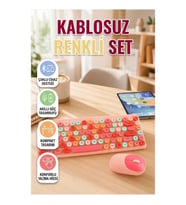 Çoklu Cihaz Destekli Kablosuz Bluetooth Klavye 100 Tuş Kompakt Tasarım
