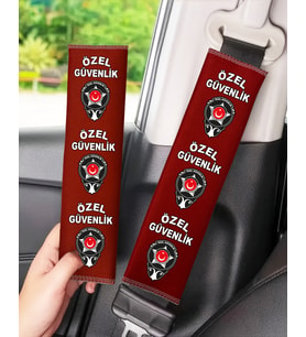 Özel Güvenlik Baskılı, Araç Emniyet Kemeri ve Çanta Kemeri Yumuşatıcı Ped
