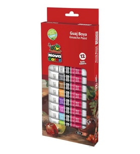 Nova Color Guaj Boya 12 Renk x 12 ml Tüp 