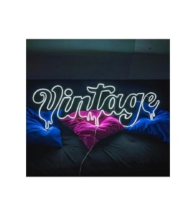 vintage neon led tabela dekoratif aydınlatma