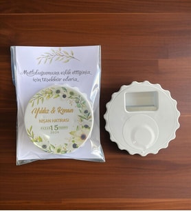 10 Adet Söz, Nişan, Nikah, Düğün Hediyesi Kapak Açacak Magnet Kart ve Ambalajlı Tek Tek (kpkmg1)