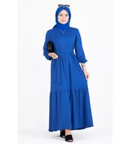 Prenses Elbise-Saks Mavisi (SAKS MAVI)