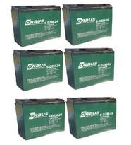 ORBUS 12V 24 AMPER (DİK) ELEKTRİKLİ BİSİKLET AKÜSÜ 6'LI PAKET