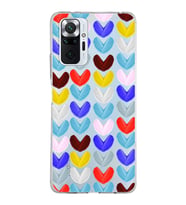 PrintiFy Xiaomi Redmi Note 10 Pro ile Uyumlu 1mm Slim Fit Water Color 1 Baskılı Şeffaf  Kılıf