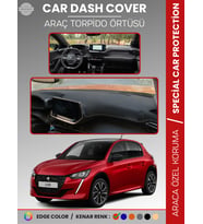 PEUGEOT 208 (2019-2025) Torpido Örtüsü Ön Göğüs Koruma Torpido Koruma Birebir Uyum Kaymaz Özel Kesim