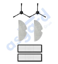 Dreame F9 - Z10 Pro Uyumlu 2 Yan Fırça 2 Filtre 2 Mop PKT-iasgf0001144
