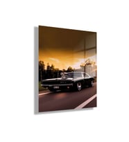 Temperli Cam Tablo 1970 Dodge Charger Araba Fotoğrafı