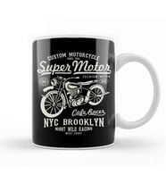 Super Motor Brooklyn Kupa Bardak Porselen