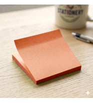 Turuncu Kare Şekilli posit yapışkanlı not kağıdı pos it (76x76 mm) - 1 Adet