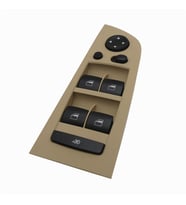 BMW E90 3 KASA 320D 2005-2012 SOL ÖN CAM ANAHTARI BEJ 18 PİN
