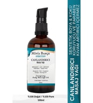 Canlandırıcı Masaj Yağı, Bergamot-Çam-Greyfurt-Portakal-%100 Saf,100ml