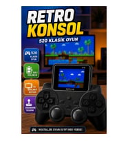 520 Oyunlu Şarjlı Retro El Oyun Konsolu – TV Bağlantı Destekli