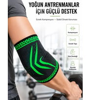 Elastik Kompresyon Dirsek Destekliği Spor Fitness Günlük Kullanım Dirseklik