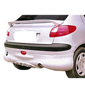 Peugeot 206 Uyumlu Arka Tampon Altı Telli (3 Kapı) Fiber 1998-2012