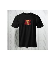 You Can May it Through Unisex Yarım Kollu Bisiklet Yaka %100 Pamuk Oversize T-shirt (Siyah)