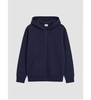 LCW Kids Lacivert Kapüşonlu Kalın Erkek Çocuk Fermuarlı Sweatshirt
