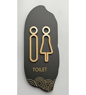Ahşap Tuvalet(WC) Yönlendirme Tabelası