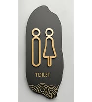 Ahşap Tuvalet(WC) Yönlendirme Tabelası