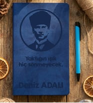 Kişiye Özel Atatürk Silüeti Defter Hediyesi