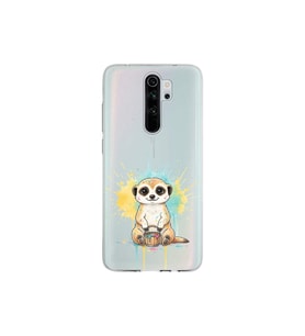 Redmi Note 8 Pro ile Uyumlu Splash Mirket Tasarımlı Şeffaf Silikon Kılıf