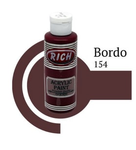 Rich Master Akrilik Boya 120 cc. 154 Bordo 