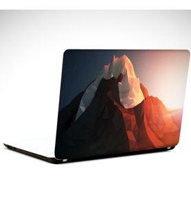 Dağ Low Poly Laptop Sticker 13 İnch (34X24CM)