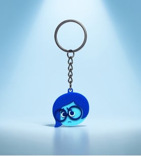 Ters Yüz (Inside Out) Üzüntü Anahtarlık