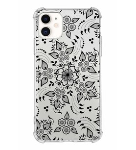 Apple iPhone 11 Uyumlu Köşe Korumalı Antişok  Kapak Nostalji Desen Tasarımlı Şeffaf  Kılıf