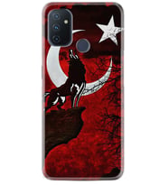 Kılıfland One Plus Nord N10 Kılıf Desenli Silikon Resimli Kapak Wolf and Moon 2 Kılıf 1381