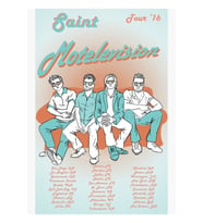 Saint Motel Fan Afiş Tasarımı Tablo Ahşap Poster Dekoratif