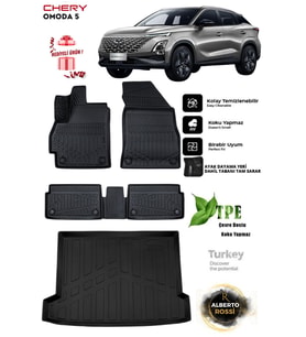 Chery Omoda 5 2025 Araca Özel 3D Paspas Ve 3D Bagaj Havuzu