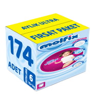 Molfix Külot Bebek Bezi Beden:6 (15+Kg) Extra Large 174 Adet Aylık Ultra Fırsat Pk