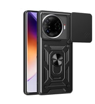 Tecno Camon 30 Pro 5G Uyumlu Kılıf Magnetik Standlı Kamera Korumalı Zore Sürgülü Vega Kapak
