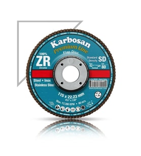 Karbosan 180x22x80 Kum Flap Disk ZR - Karbosan 983945