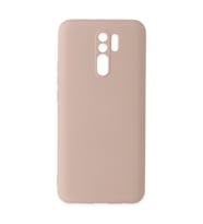 Xiaomi Redmi 9 Kılıf Nano İçi Kadife Silikon - Pudra