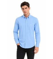 Erkek Spor Silim Likralı Gömlek BGL-ST05413