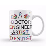Doctor Engineer Artist Dentist 021 Kupa Bardak Porselen