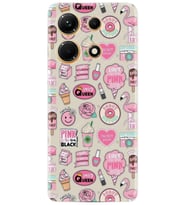 Infınıx Note 30 Kılıf Resimli Desenli Baskılı Silikon Donut Flamingo 1415