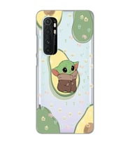Xiaomi Mi Note 10 Lite Uyumlu Baby Yoda Desenli Şeffaf Telefon Kılıfı