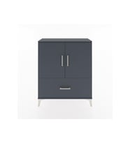 Arges Şifonyer 2 Raflı Tek Çekmeceli 2 Kapaklı 88x30x106 Antrasit-Antrasit