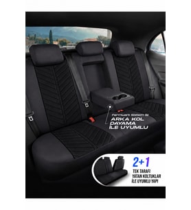 Toyota Celica Shine Siyah Tay Tüyü Oto Koltuk Kılıfı Tam Set-Kolay Montaj-Terletmez-Ortopedik 1993-2006