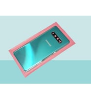Samsung Galaxy S10 PLUS Uyumlu Arka Kapak Batarya Kapağı - YEŞİL - FULL LENSLİ