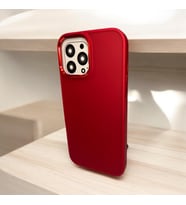 iPhone 13 Pro Max Uyumlu Sade ve Şık Kaliteli Silikon Telefon Kılıfı (Kırmızı)