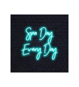 Spa Day Every Day Yazılı Neon Tabela