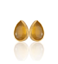 Kadir Jewellery 22 Ayar Altın Kaplama Kadın Minimal Küpe -El İşçiliği Ve Hipoalerjenik Küpe
