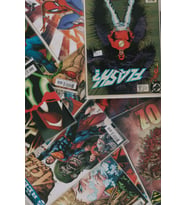 Retro DC Çizgi Roman Kapakları Kolajı MDF Tablo - Vintage Superman & Flash Dekoratif Duvar Panosu