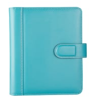 Organizer Ajanda Kılıflı A5 4 Halkalı 15x21 4 Delikli Tarihli Çizgili Blok Rainbow Vegan 19,5x23 cm (Turkuaz)
